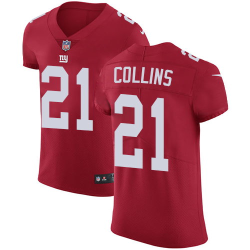 Nike Giants #21 Landon Collins Red Alternate Men's Stitched NFL Vapor Untouchable Elite Jersey - Click Image to Close